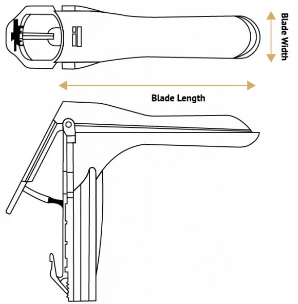 Disposable Speculum - Drawing