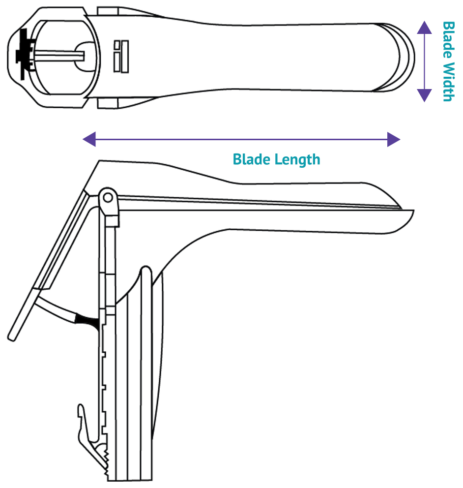 Disposable Speculum - Drawing